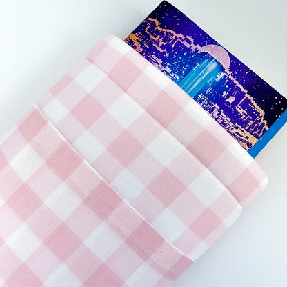 PINK GINGHAM BOOKSLEEVE
